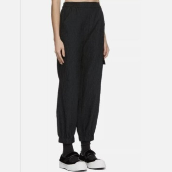 $935 Cecilie Bahsen Black Jackson Cropped Elasticated Pants Size 2
